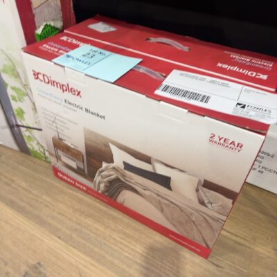 CARTON DAMAGE STOCK - DIMPLEX QUEEN SIZE ELECTRIC BLANKET, 3 MONTH WARRANTY