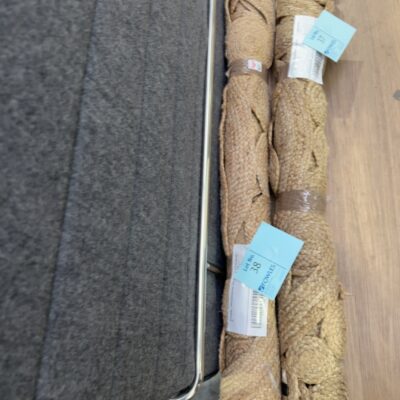 EX STAGING - WOVEN MEDIUM RUG, SOLD AS IS