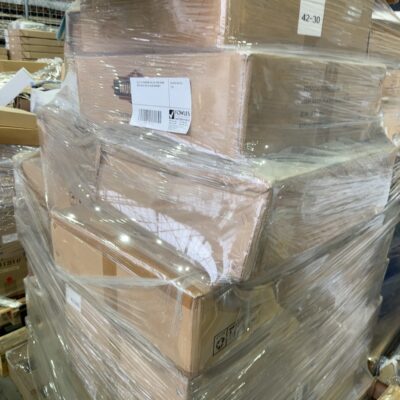 PALLET OF WARDROBE PULL OUT SHOE RACKS, DOOR LOCKS, SOLD AS IS NO WARRANTY