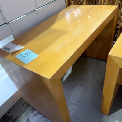 SECOND HAND SMALL LAMINATE DESK SOLD AS IS