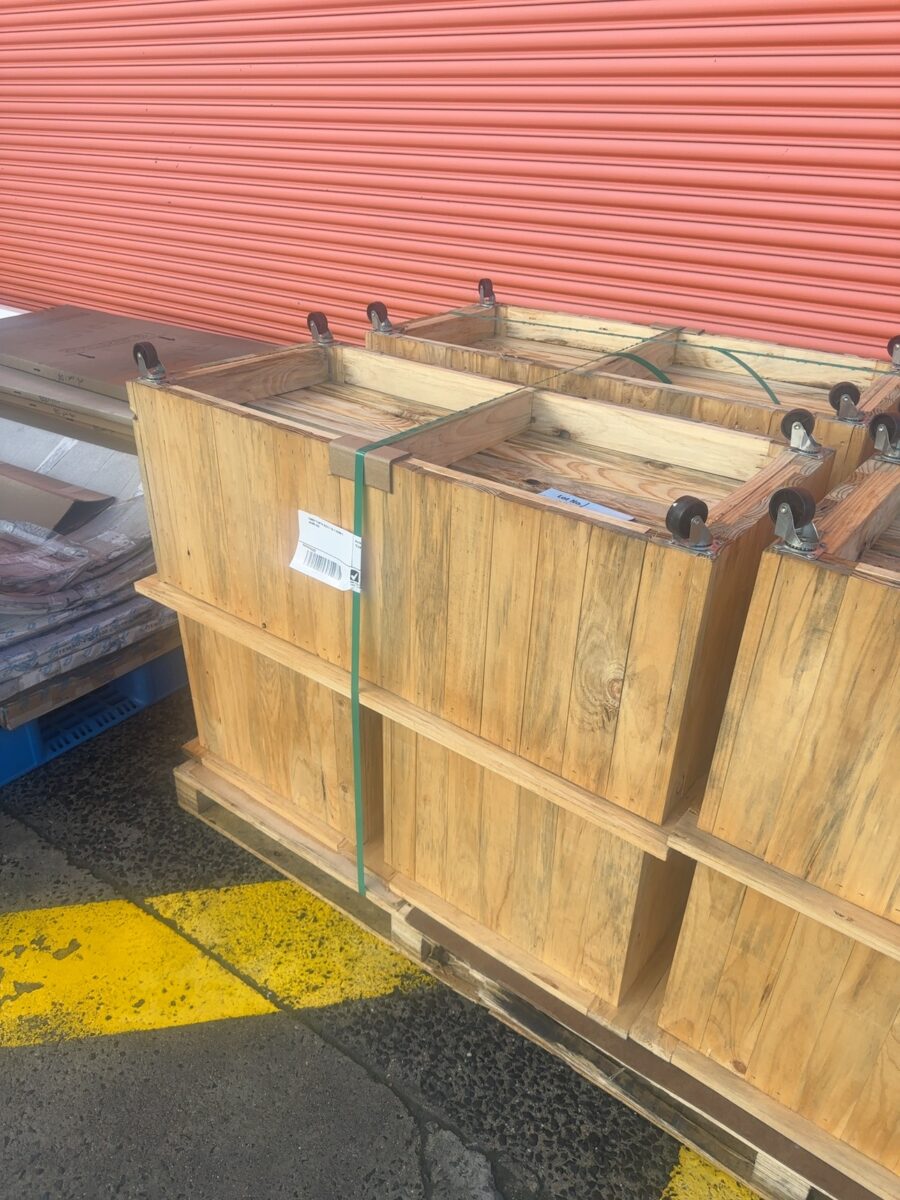TIMBER PLANTER BOXES 1150 X 550MM X 400MM HIGH