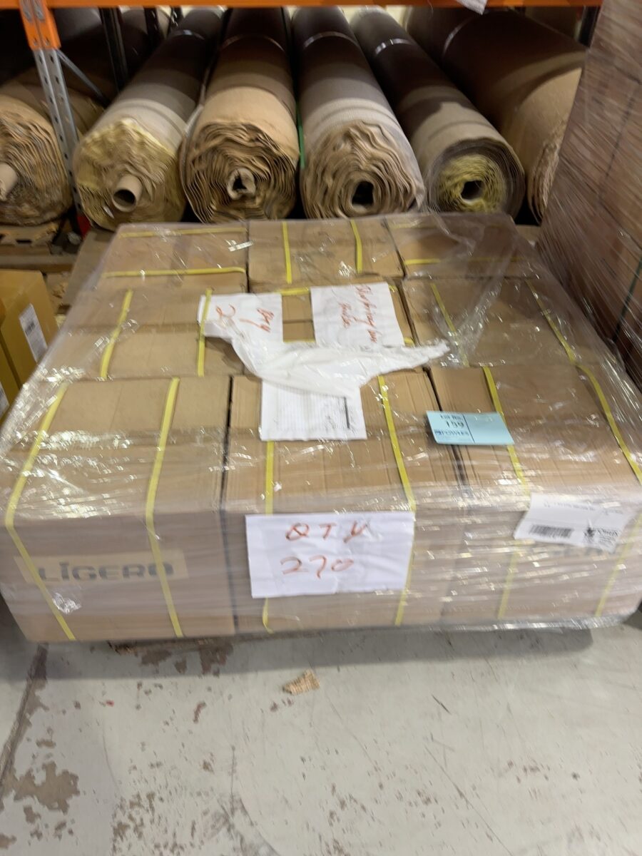 PALLET OF NEW S/STEEL DOOR LEVERS, SOLD AS IS