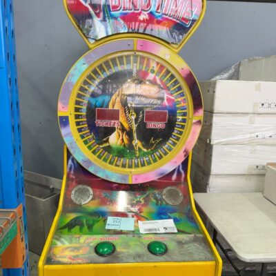 SECONDHAND - MAN CAVE / KIDS ROOM, LARGE DINOSAUR ARCADE GAME, UNKNOWN WORKING CONDITION SOLD AS IS