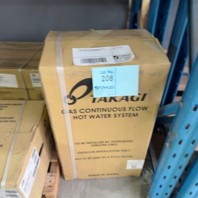 NEW TAKAGI GAS CONTINUOUS HOT WATER SYSTEM SOLD AS IS NO WARRANTY