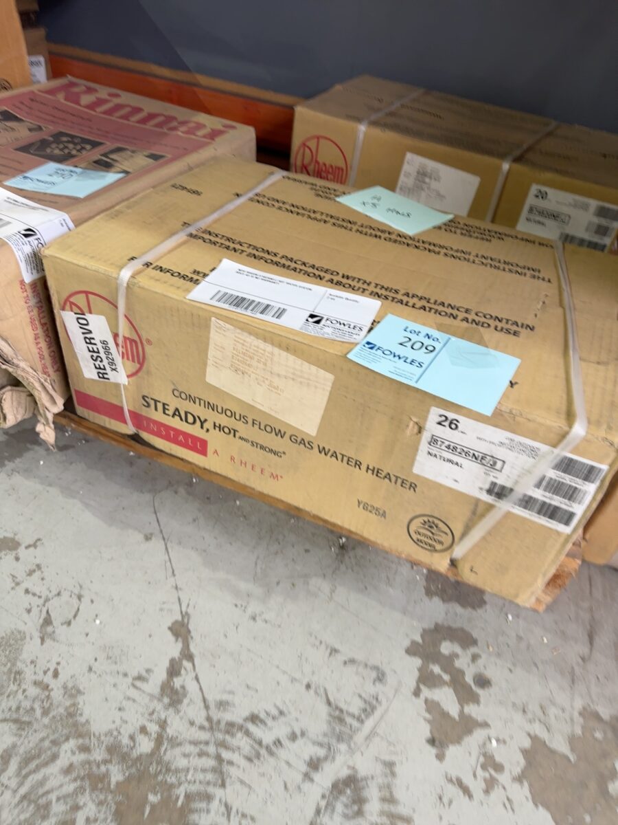 NEW RHEEM 874826NF/J HOT WATER SYSTEM SOLD AS IS NO WARRANTY