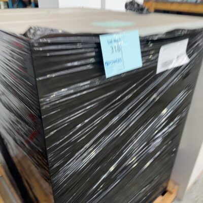PALLET OF SECONDHAND LAMINATE SHELVES, SOLD AS IS