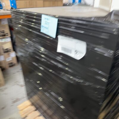 PALLET OF SECONDHAND LAMINATE SHELVES, SOLD AS IS