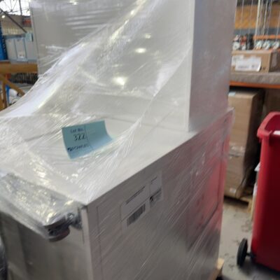 PALLET OF SECONDHAND METAL STORAGE CABINETS WITH WHEELS, SOLD AS IS