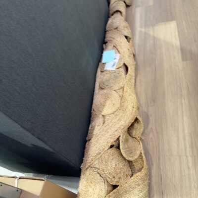 EX STAGING - WOVEN LARGE RUG, SOLD AS IS