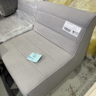EX HIRE LIGHT GREY POD MATERIAL CHAIR, SOLD AS IS