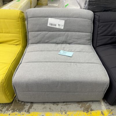 EX HIRE DARK GREY POD MATERIAL CHAIR, SOLD AS IS