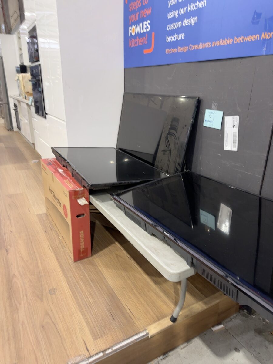 EX DISPLAY HOME - LOT OF 4 TELEVISIONS SOLD AS IS UNKNOWN WORKING CONDITION, UNTESTED, SOLD AS IS NO WARRANTY