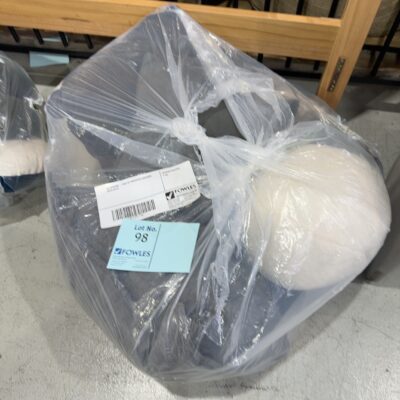 EX STAGING - BAG OF ASSORTED CUSHIONS SOLD AS IS