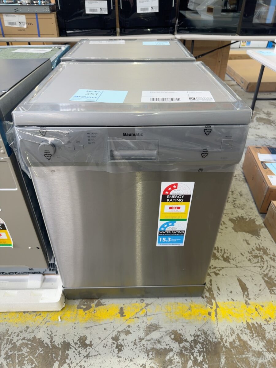NEW BAUMATIC S/STEEL DISHWASHER B14DWS, SOLD AS IS NO WARRANTY