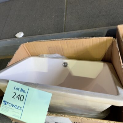 EX SHOWROOM DISPLAY -UNDERMOUNT VANITY BOWL SOLD AS IS