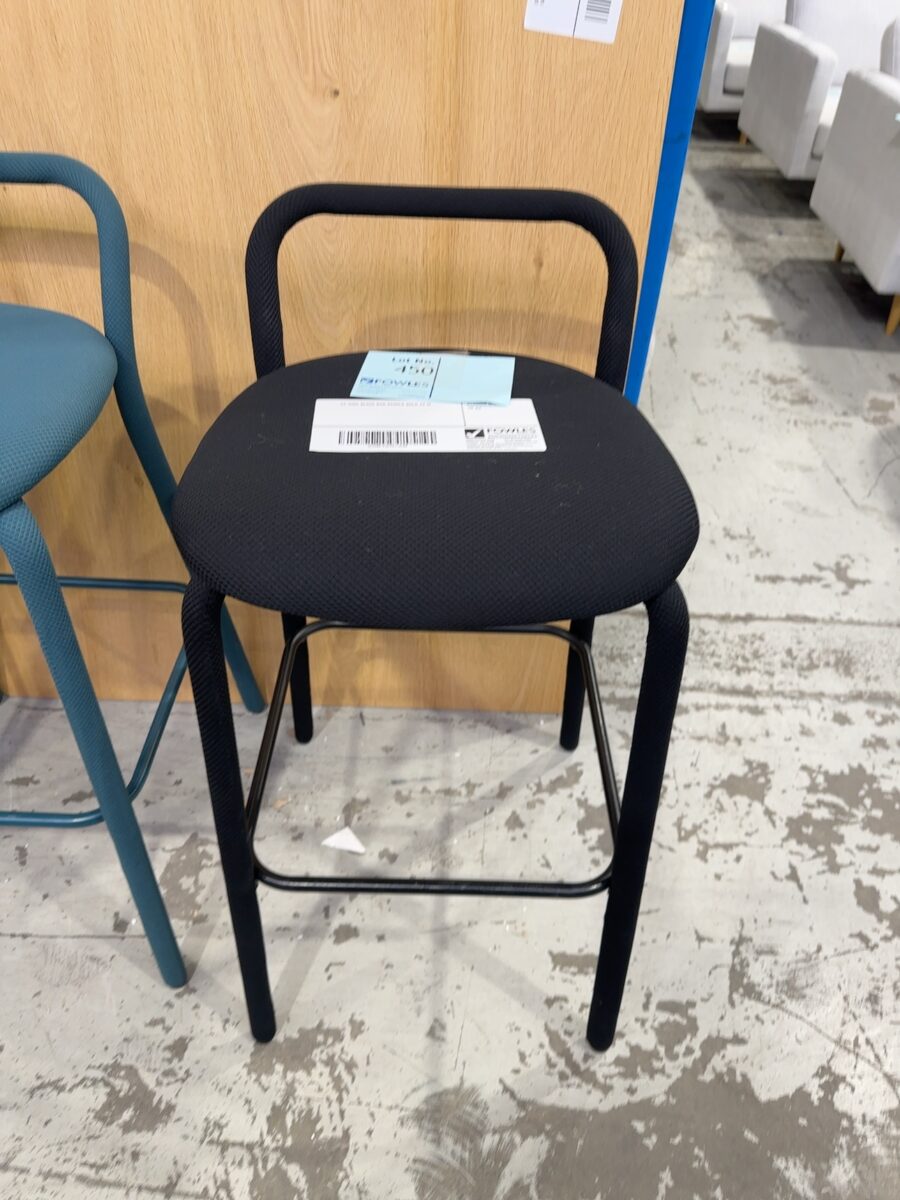 EX HIRE BLACK BAR STOOLS SOLD AS IS