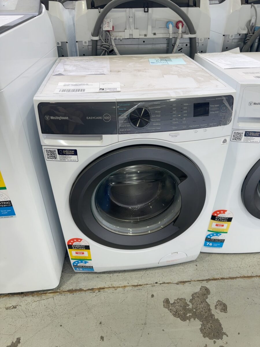 WESTINGHOUSE WWF8024M5WA, 8KG EASYCARE 500 FRONT LOAD WASHING MACHINE - UNKNOWN WORKING CONDITION SOLD AS IS NO WARRANTY