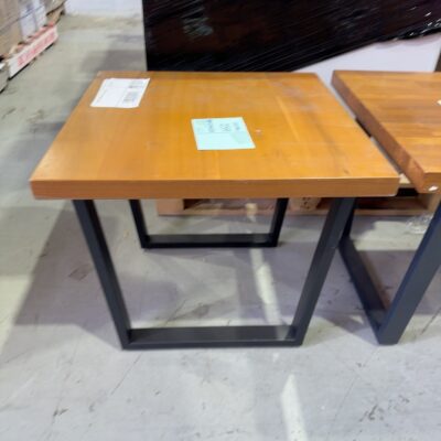 EX DISPLAY TIMBER LAMP TABLE SOLD AS IS
