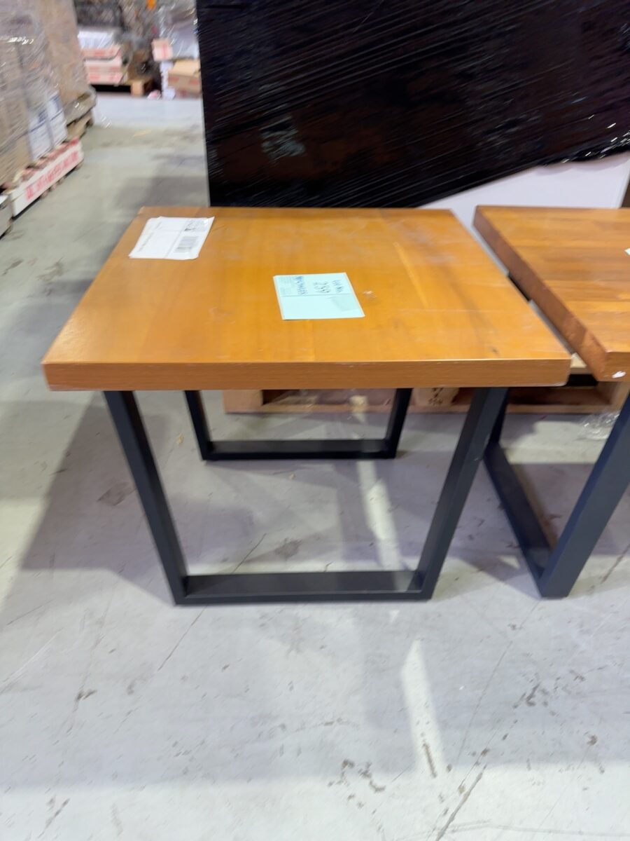 EX DISPLAY TIMBER LAMP TABLE SOLD AS IS