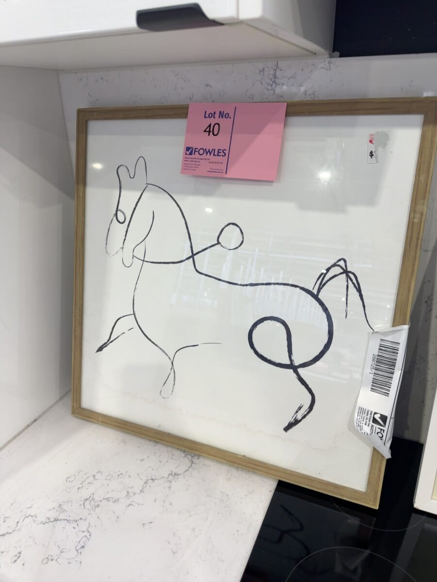 EX STAGING ARTWORK, SOLD AS IS