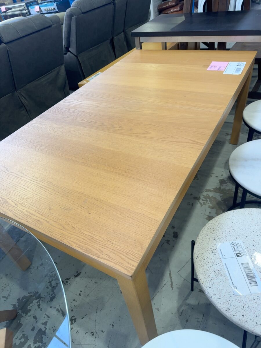 EX STAGING DINING TABLE, SOLD AS IS