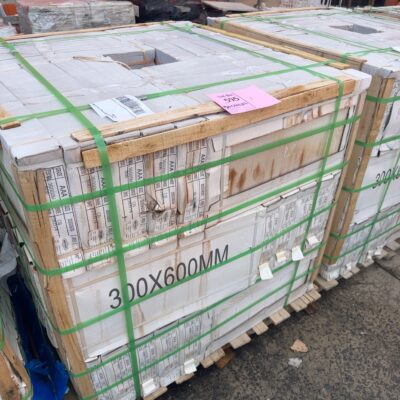 PALLET OF ICE WHITE MATTE TILES 300MM X 600MM