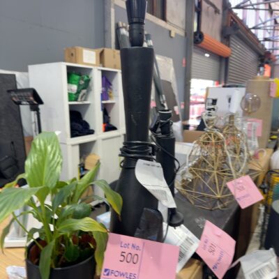 EX STAGING - BLACK LAMP, SOLD AS IS