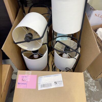 EX STAGING - BOX OF LAMPS, SOLD AS IS