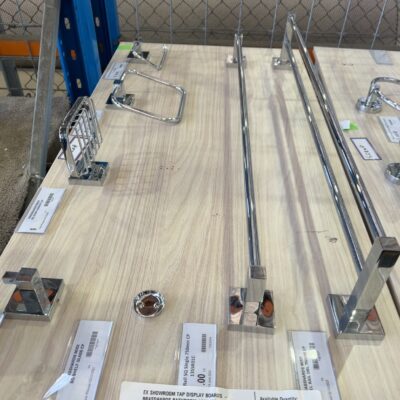 EX SHOWROOM TAP DISPLAY BOARDS - BRASSHARDS BATHROOM ACCESSORIES SOLD AS IS