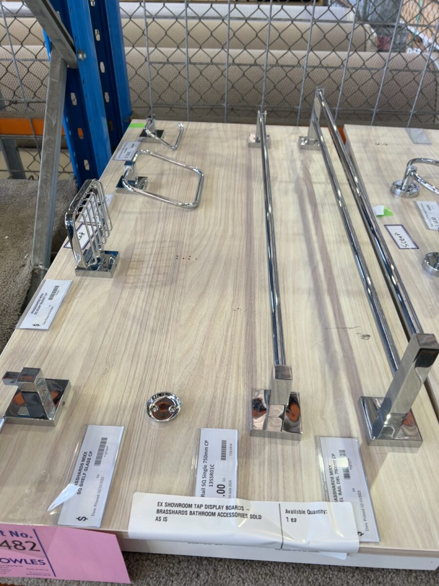 EX SHOWROOM TAP DISPLAY BOARDS - BRASSHARDS BATHROOM ACCESSORIES SOLD AS IS