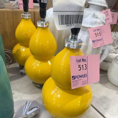 EX STAGING - YELLOW LAMP BASE SOLD AS IS