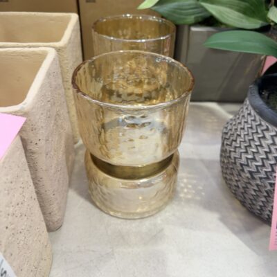 EX STAGING - GLASS POTS, SOLD AS IS