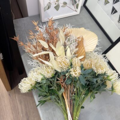 EX STAGING - FAUX FLOWER ARRANGEMENT, SOLD AS IS