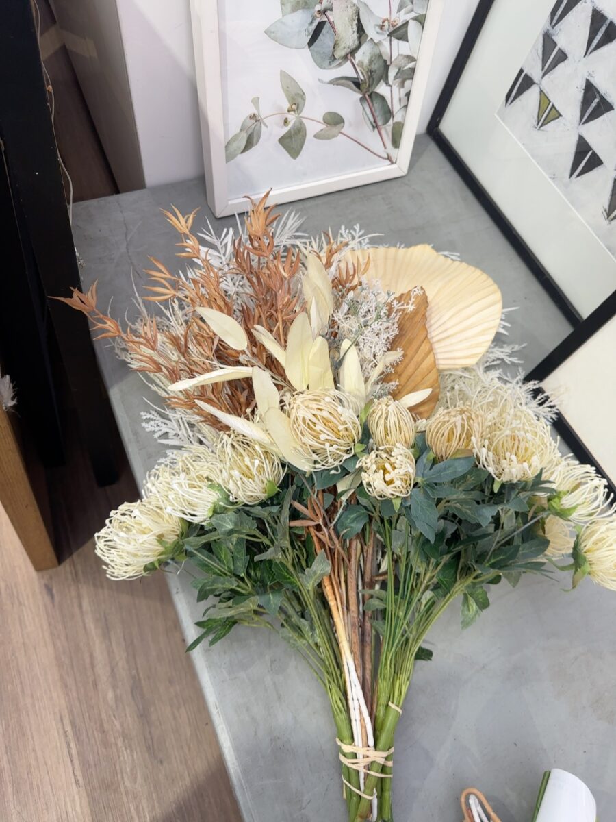 EX STAGING - FAUX FLOWER ARRANGEMENT, SOLD AS IS
