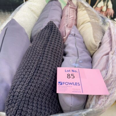 EX STAGING - LOT OF ASSORTED CUSHIONS, SOLD AS IS