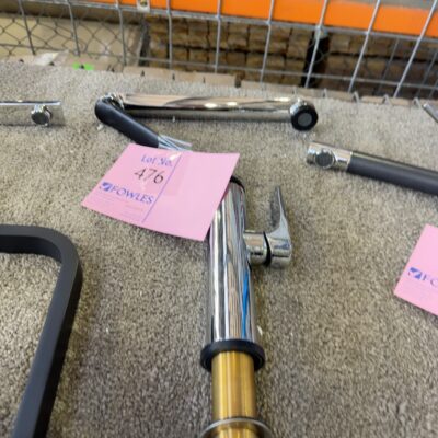 EX SHOWROOM TAP - NO HOSES - SOLD AS IS, KITCHEN TAP, CHROME & BLACK SWIVEL, SOLD AS IS