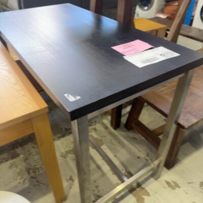 EX STAGING BAR TABLE, SOLD AS IS