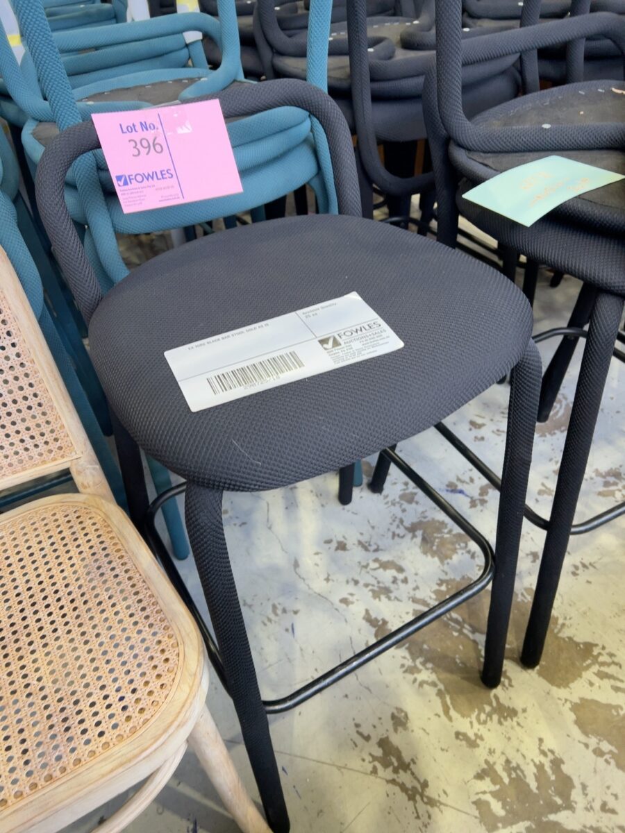 EX HIRE BLACK BAR STOOL SOLD AS IS