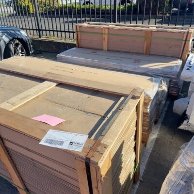 LOT OF 5 PALLETS OF SHOWER SCREENS, SOLD AS IS