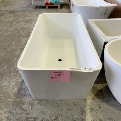 NEW FUSION 1500MM MATTE WHITE FREESTANDING BATH