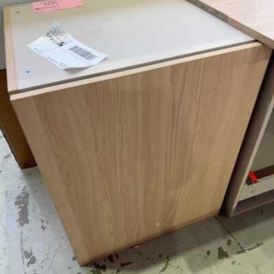 SAMPLE KITCHEN - OAK LAMINATE BASE CABINET SOLD AS IS
