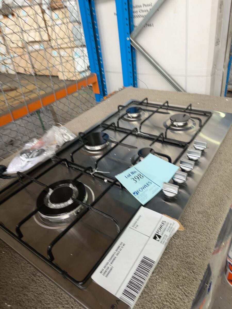 NEW ARTUSI CAGH90ETX 900MM GAS COOKTOP, 5 BURNER, SOLD AS IS NO WARRANTY