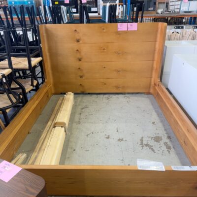 NEW BOWER NATURAL OAK CURVED KING BEDFRAME, AU1224