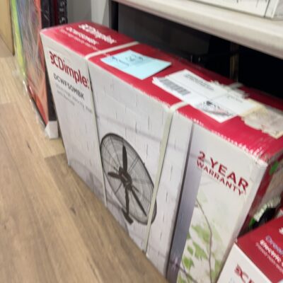 CARTON DAMAGE STOCK, DIMPLEX DCBOX50MBK 50CM BLACK BOX FAN WITH HANDLE, RRP, WITH 3 MONTH WARRANTY