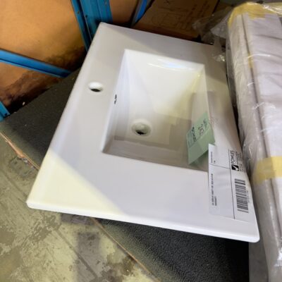EX DISPLAY VANITY TOP, SOLD AS IS NO WARRANTY