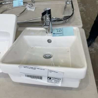 EX DISPLAY CAROMA VANITY BOWL WITH TAP SOLD AS IS NO WARRANTY