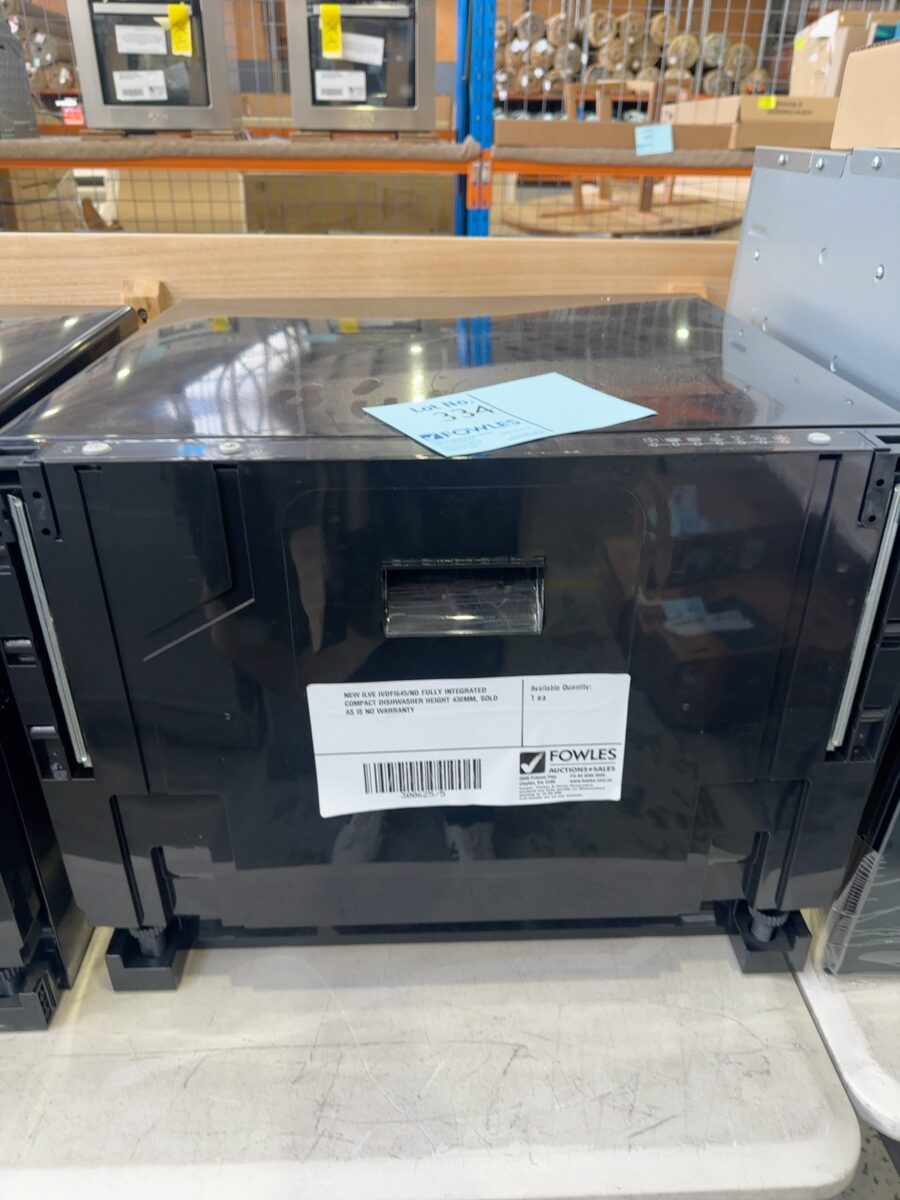 NEW ILVE IVDFI645/ND FULLY INTEGRATED COMPACT DISHWASHER HEIGHT 430MM, SOLD AS IS NO WARRANTY