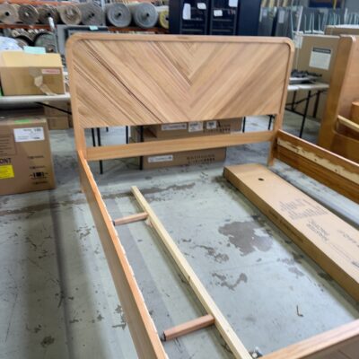 EX DISPLAY EVA KING BEDFRAME SOLD AS IS
