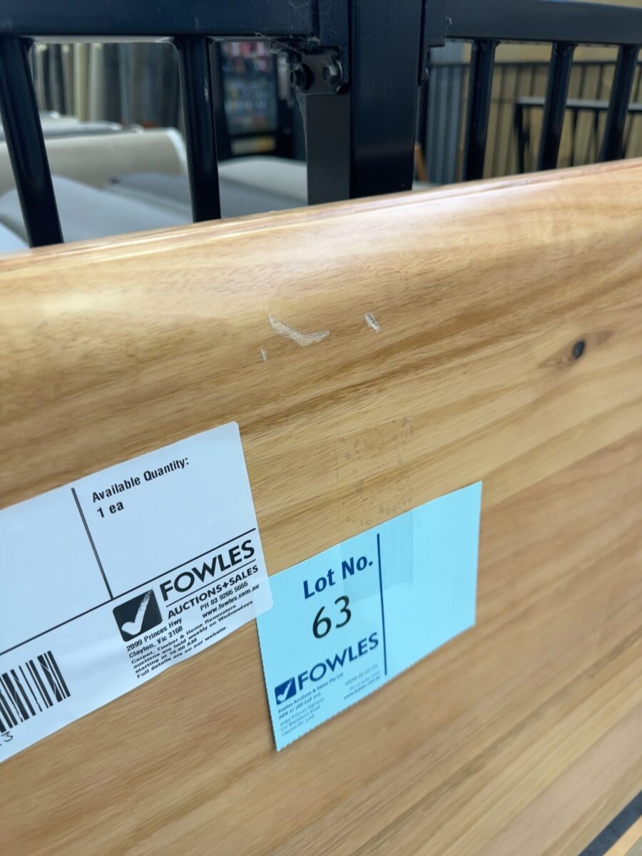 EX DISPLAY MESSMATE TIMBER QUEEN HEADBOARD ONLY, MALIBU