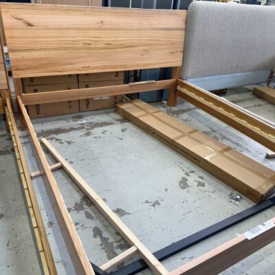 NEW SORRENTO KING SIZE BEDFRAME, MESSMATE TIMBER